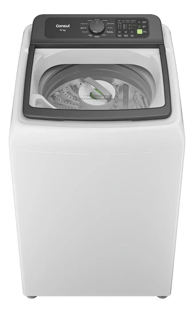 Máquina de Lavar Consul 14Kg Branca com Modo Eco - CWN14AB