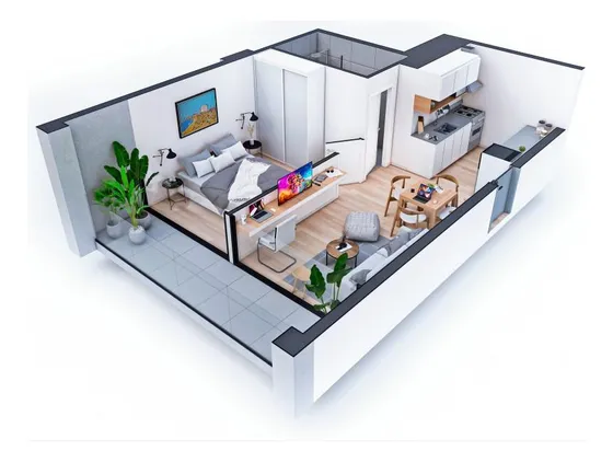 Apartamento En Venta De Un Dormitorio En La Blanqueada
