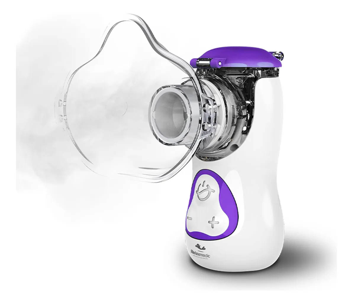 Nebulizador Inalador Tecnologia Mesh Rede Vibratória Relaxmedic Cor Branco