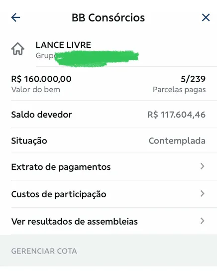 Consórcio Imóvel Contemplado