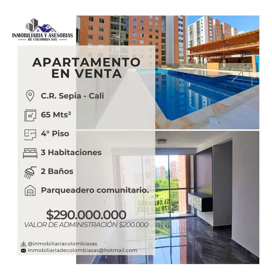 Apartamento En Venta - Conjunto Residencial Sepia - Valle Del Lili, Cali