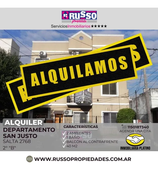 Departamento En Alquiler San Justo, La Matanza