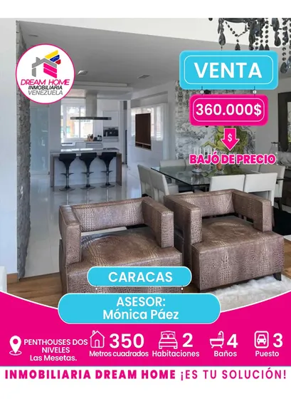 Penthouses Dos Niveles En Venta Las Mesetas. Santa Rosa De Lima  Caracas 