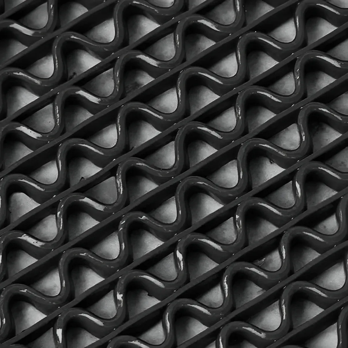 Tapete Antiderrapante Para Banheiro Box Piscina 1,00 X 0,60 Emborrachado Banho Idoso Premium Estrado Preto Ivalar - Imagem 4