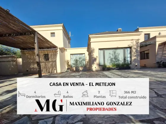 Casa En Venta, 7 Ambientes - Barrio Privado El Metejón - Cañ