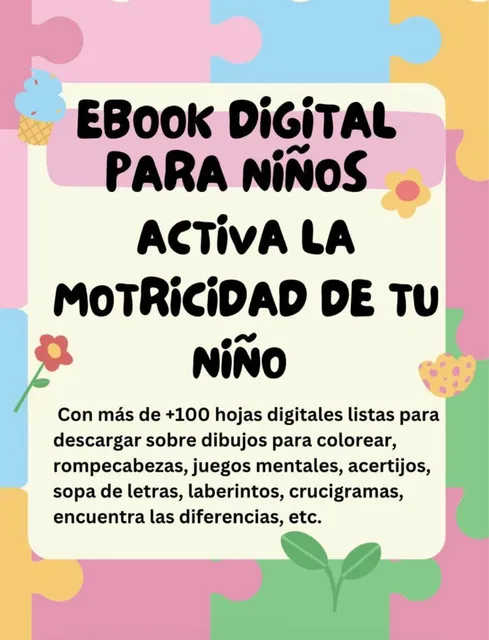 Ebook Con Más De +100 Hojas Digitales Para Niños