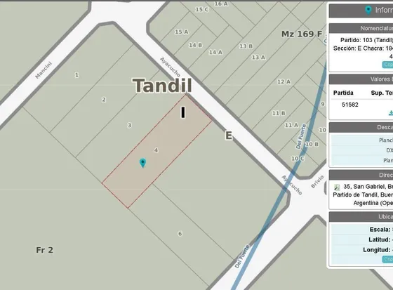 Terreno En Venta De 1491m2 Ubicado En Tandil (zona Dique)