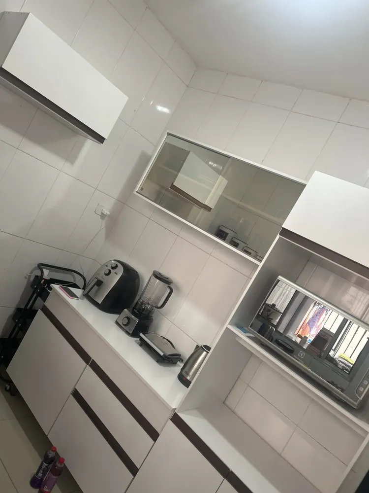 Armário De Cozinha Completa Modulada Madesa Reims Balcão com Tampo para Cooktop Cor Branco XBGRRM26000109 - Imagem 4