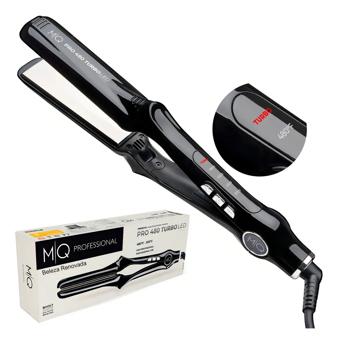 Prancha Mq Pro 480 Turbo Led Titanium - Imagem 3