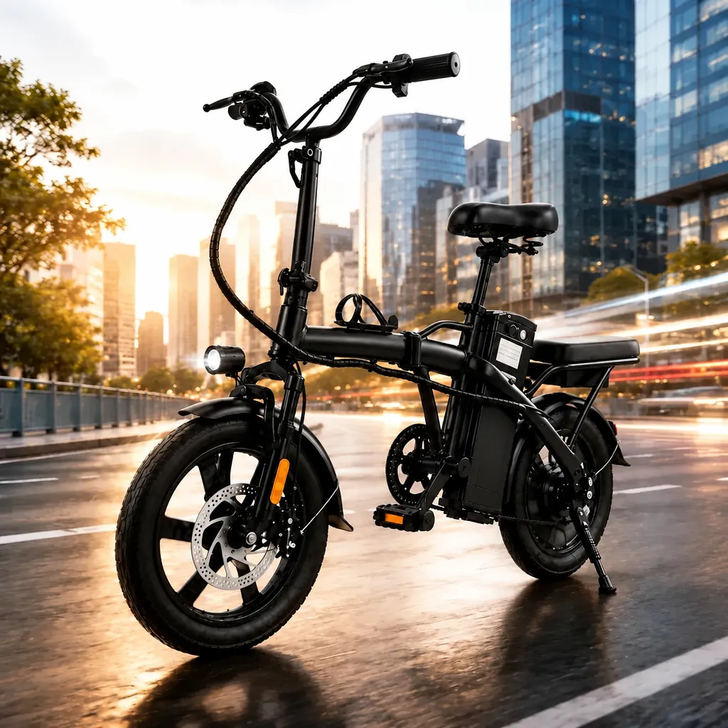 Bicicleta Elétrica Dobrável 500w 48v Adulto E-bike Urbana Preto-2