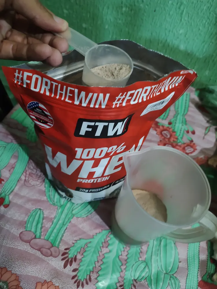 Whey Protein 100% Concentrado Refil 900g Sabor Leite - FTW