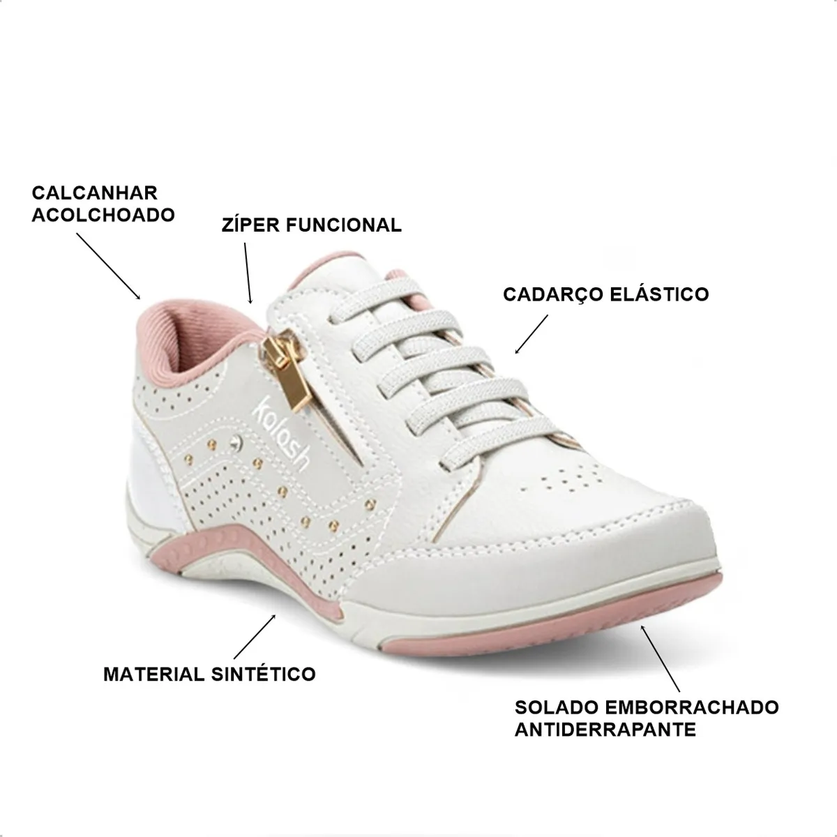 Tenis Feminino Casual Moda Conforto Macio Kolosh Original