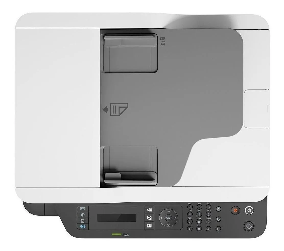 Imagen 4 de 4 de Impresora multifunción HP LaserJet 137fnw con wifi blanca y negra 110V - 127V