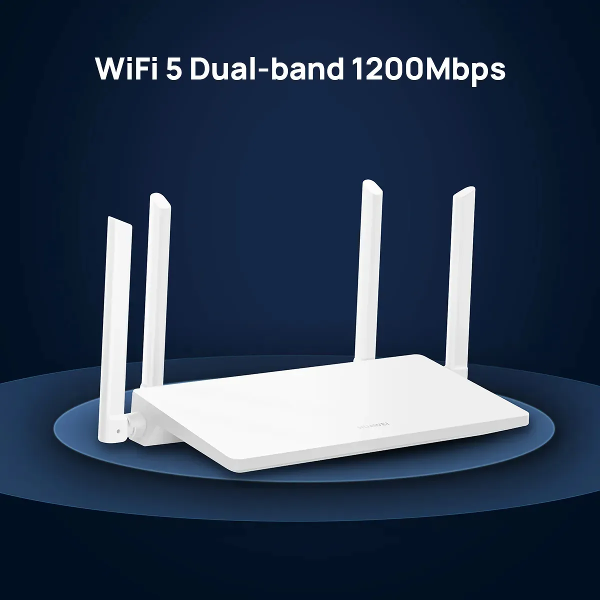 Roteador Huawei Wifi Ax1 Wifi 5 1200 Mbps De Banda Dupla Diagnóstico De Wi-fi Visualizado 4 Portas Gigabit Ethernet Branco