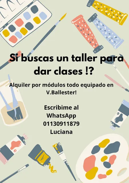 Alquiler Del Espacio Para Enseñar