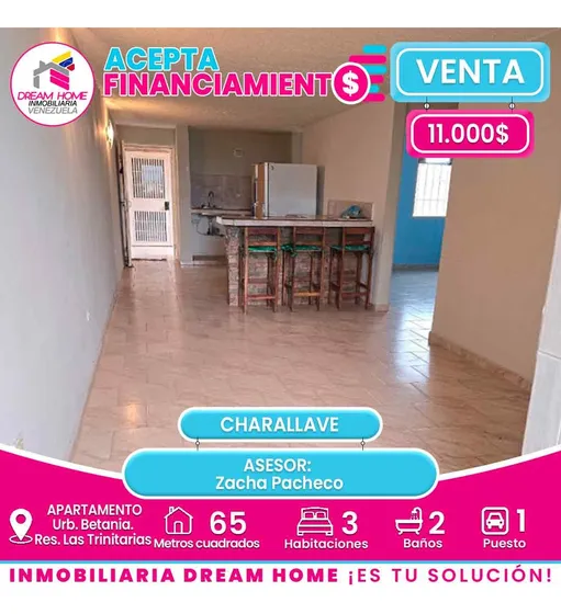 Apartamento En Venta Urb. Betania. Res. Las Trinitarias - Charallave