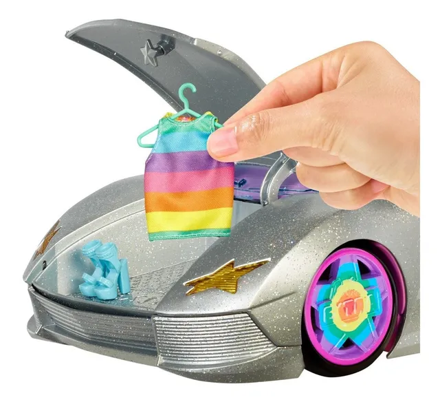 Set De Juego Barbie Extra Coche Convertible Color Plata Env o gratis