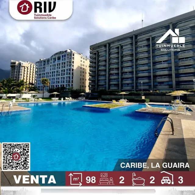 En Venta Cómodo Apartamento Con Excelente Ubicación En Caribe, Estado La Guaira 