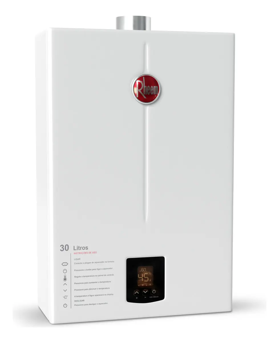 Aquecedor 30 Litros Digital Rheem Ef GLP
