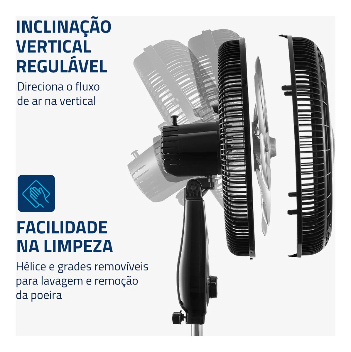 Ventilador Coluna 40cm Super Power Mondial 140W 220v - Imagem 3