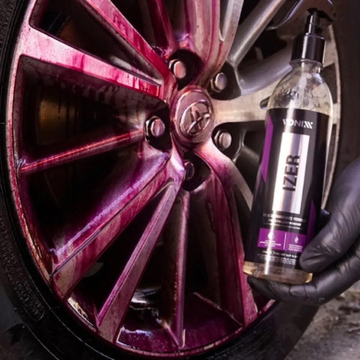 Limpa Rodas Izer Vonixx Descontaminante Ferroso Remove Ferrugem Ph Neutro 500ml - Imagem 3