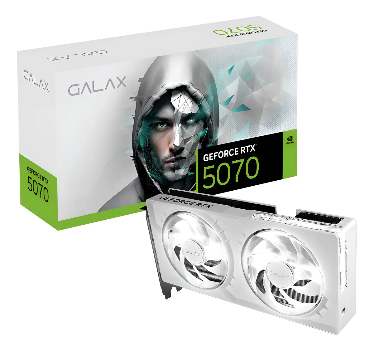 Placa De Vídeo Galax Nvidia Rtx 5070 12gb Gddr7 White 192bit