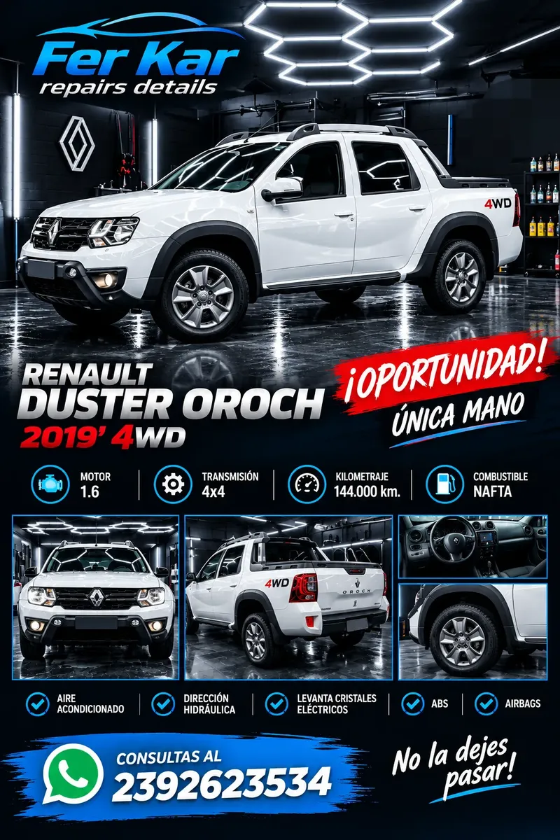 Renault Duster Oroch 2.0 Outsider Plus 4X4568420036133539841