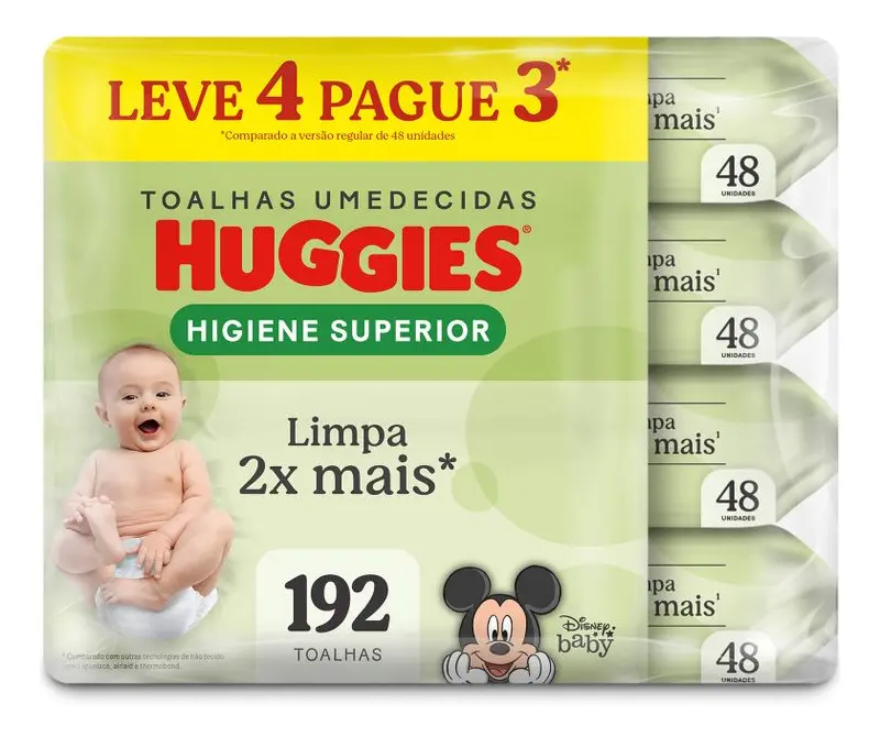 Lenços Umedecidos para Bebê sem Álcool