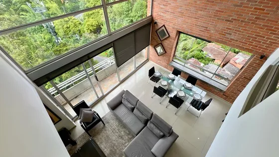 Penthouse Amoblado Renta Mensual En El Tesoro El Poblado Con Vista