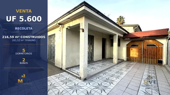 Amplia Casa 5d2b Con Taller Y Bodega · Recoleta