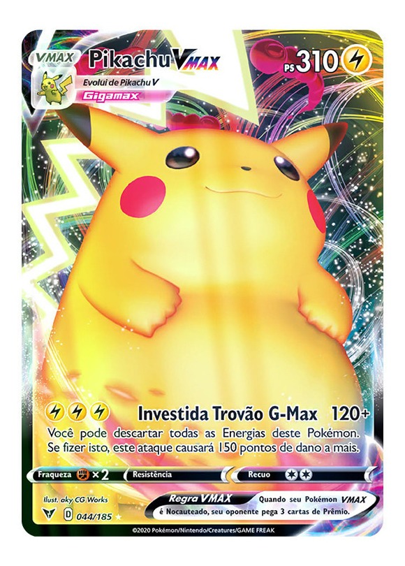 Pikachu Vmax Carta