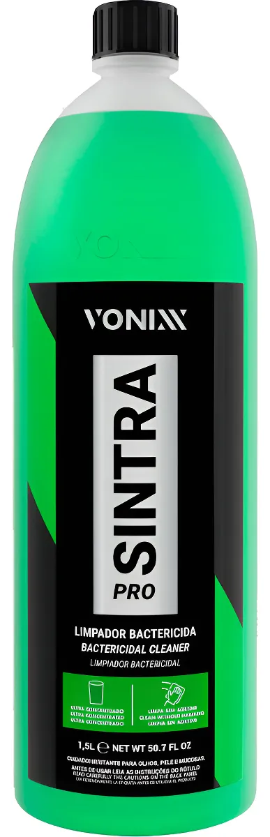 Sintra Pro Vonixx Limpeza Interna Veiculos Bactericida 1,5l