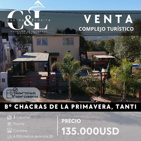Venta Complejo Turístico De 3 Unidades En Tanti