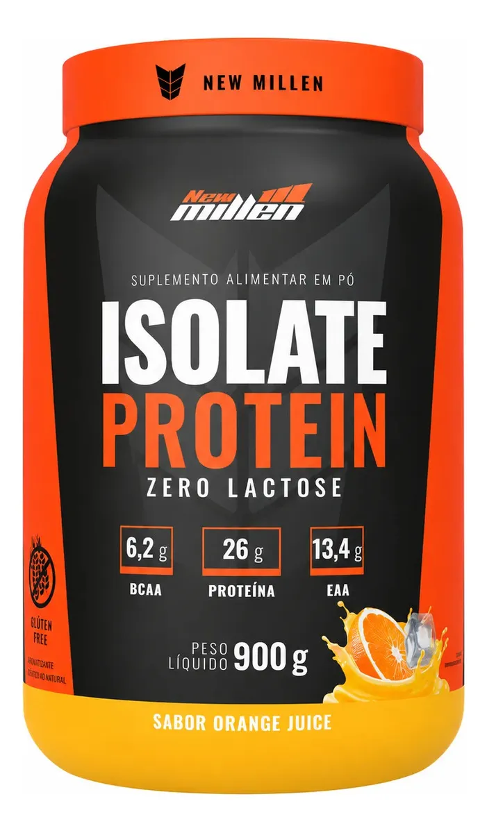 Whey Isolado 900g Suco de Laranja - New Millen