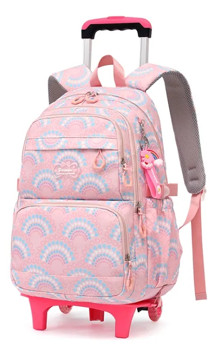 Set 3 Mochila Con Rueda Escolar+bolsa De Lápices+cartuchera