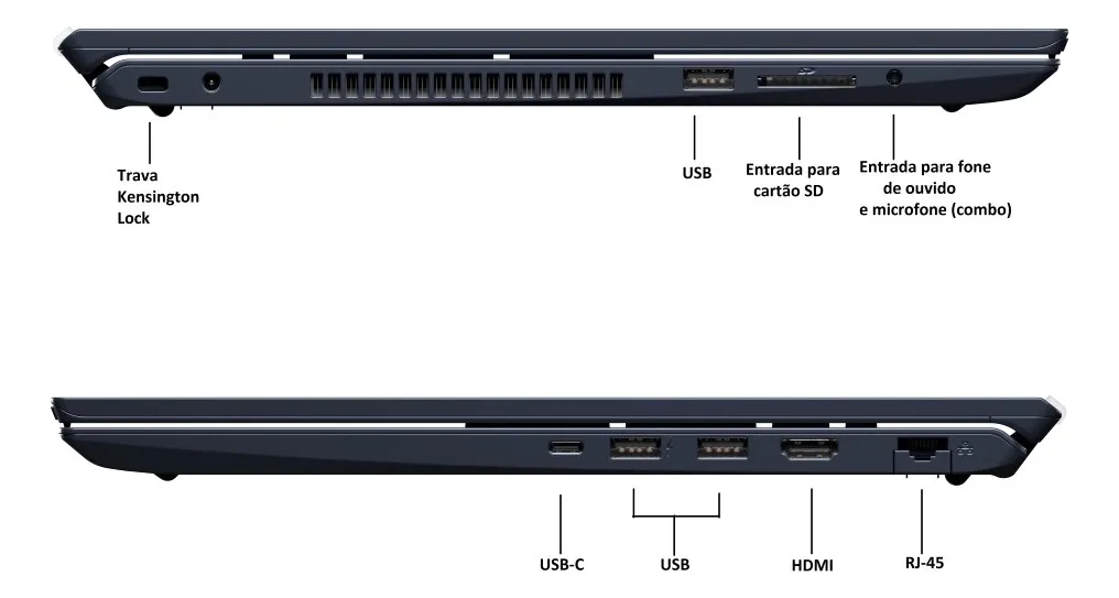 Notebook Vaio Fe16 Amd Ryzen 5-5625u Windows 11 Home 12gb RAM 512gb Ssd Wi-fi 6 Tela 16" Ips Wuxga Antirreflexo - Cinza Grafite Vjfe69f11x-b1221h - Permite upgrade de memória RAM e SSD - Imagem 4