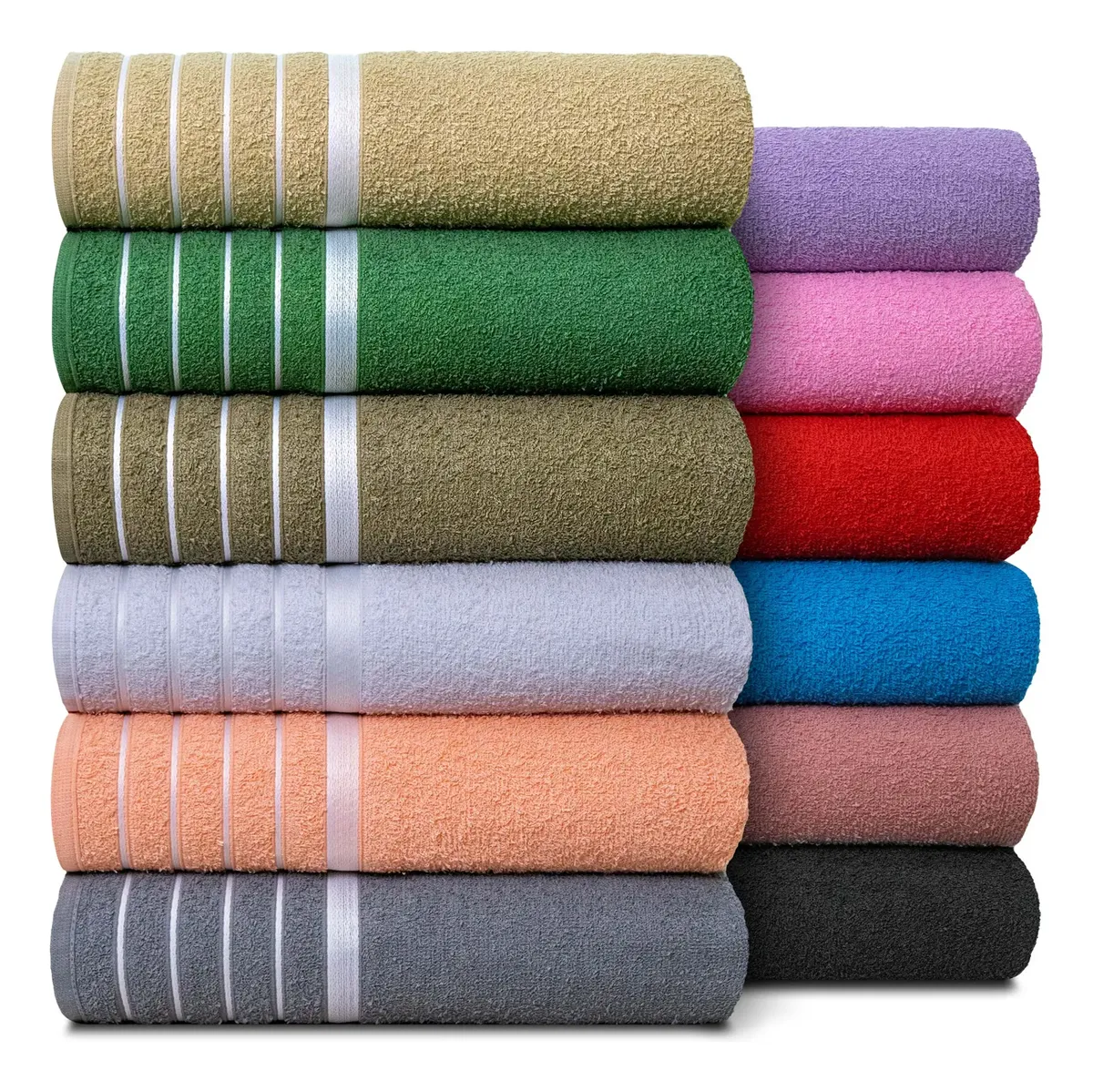 Kit 5 Toalhas De Banho - Gigante - Banhão 80 X 150 + Brinde