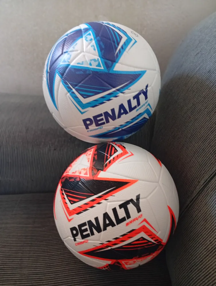 Bola De Futebol De Campo Penalty Bravo Xxv Cor BRANCO-AZUL-MARINHO - Imagem 4
