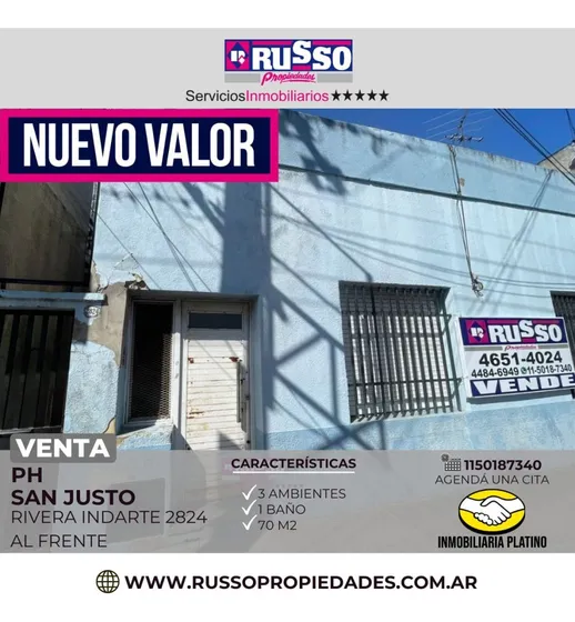 Venta Ph 3 Ambientes San Justo