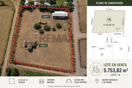 Parcela En Chada De 5.753,82 M² Con Dos Casas