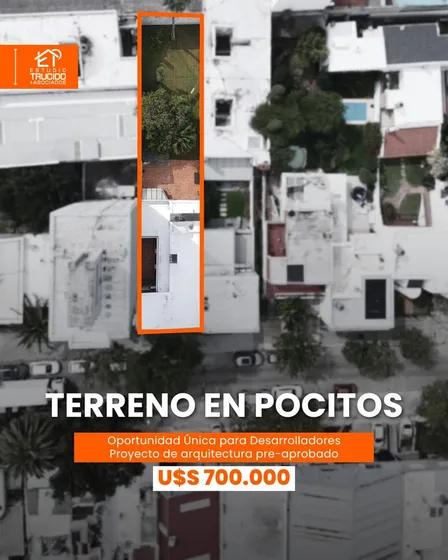 Inversión Única!!! Excepcional Para Desarrolladores En Pocitos, Capital Excelente Posibilidades De Construcción!! -proyecto De Arquitectura Pre-aprobado