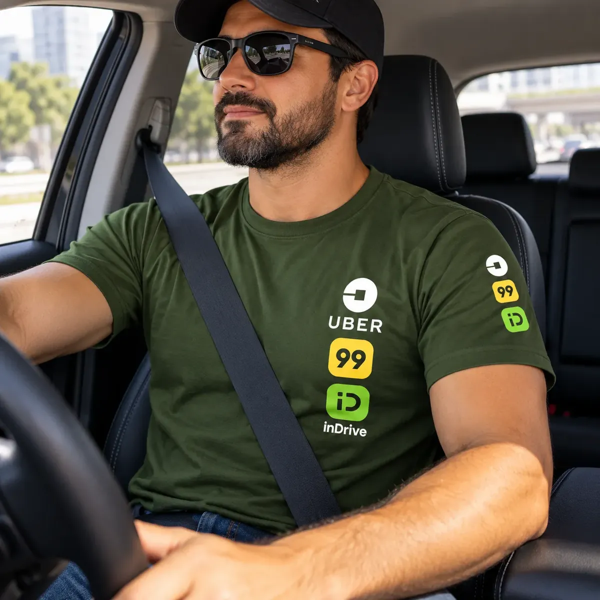 Camiseta Motorista  Aplicativo Uber 99 Indrive 100% Algodão - foto 3
