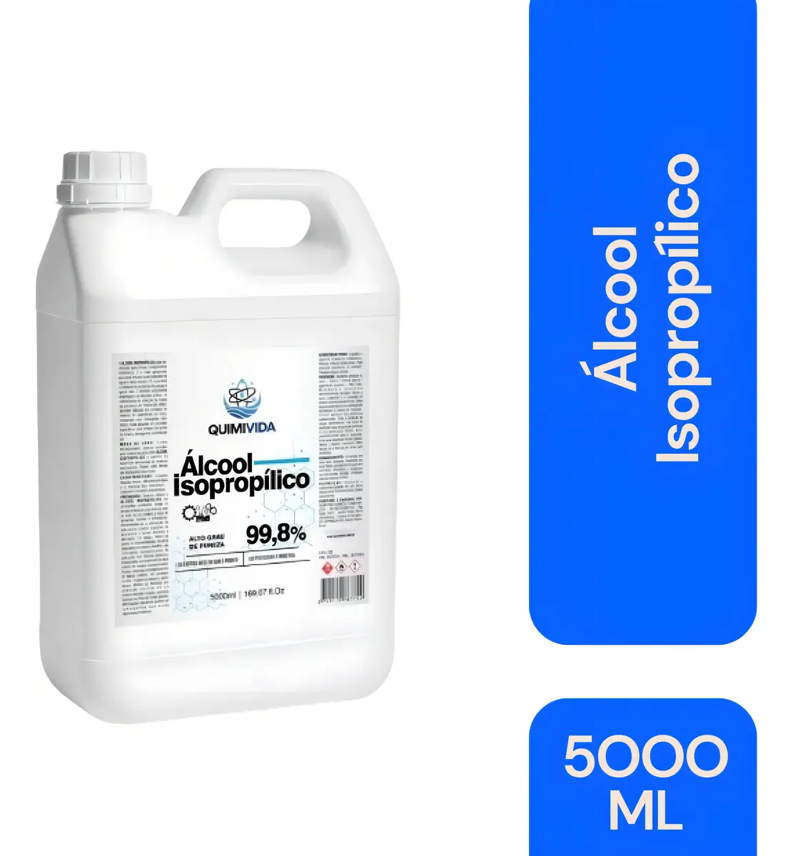 Álcool Isopropílico Quimivida 5 Litros Puro Limpador Eletrônico Antiestático — imagem 3