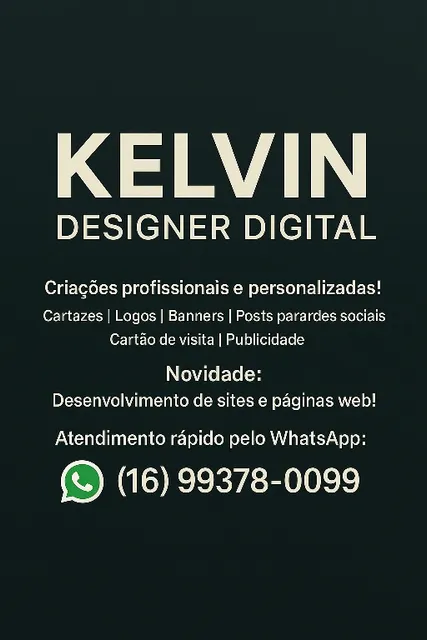 Serviço Web Desing , Banner,  Cartão De Visita, Vídeos.