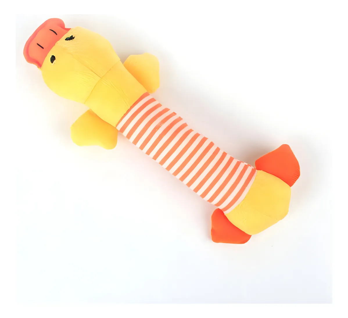 Brinquedos De Pelúcia Pet Para Cães E Gatos Happy Day Apito Cor Amarela Desenho Girafa - Imagem 3