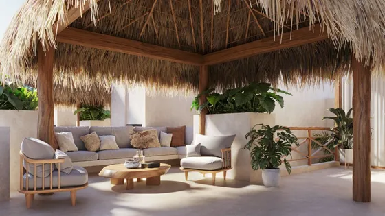 Casa De 3 Recámaras Y Alberca En La Playa De San Benito, Yucatán. Costa Arena