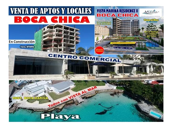 Proyecto Aptos Frente Al Mar En Boca Chica, A Pasos De Los Principales Restaurantes Del Área Y Con Facilidades De Pagos.