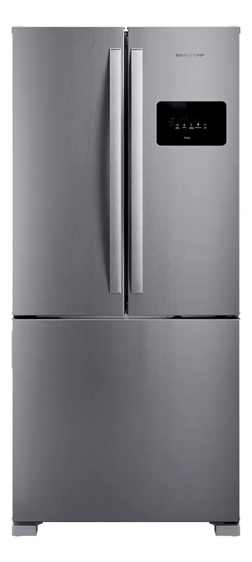 Geladeira Bro85mk 559L Frost Free French Door Brastemp Inox