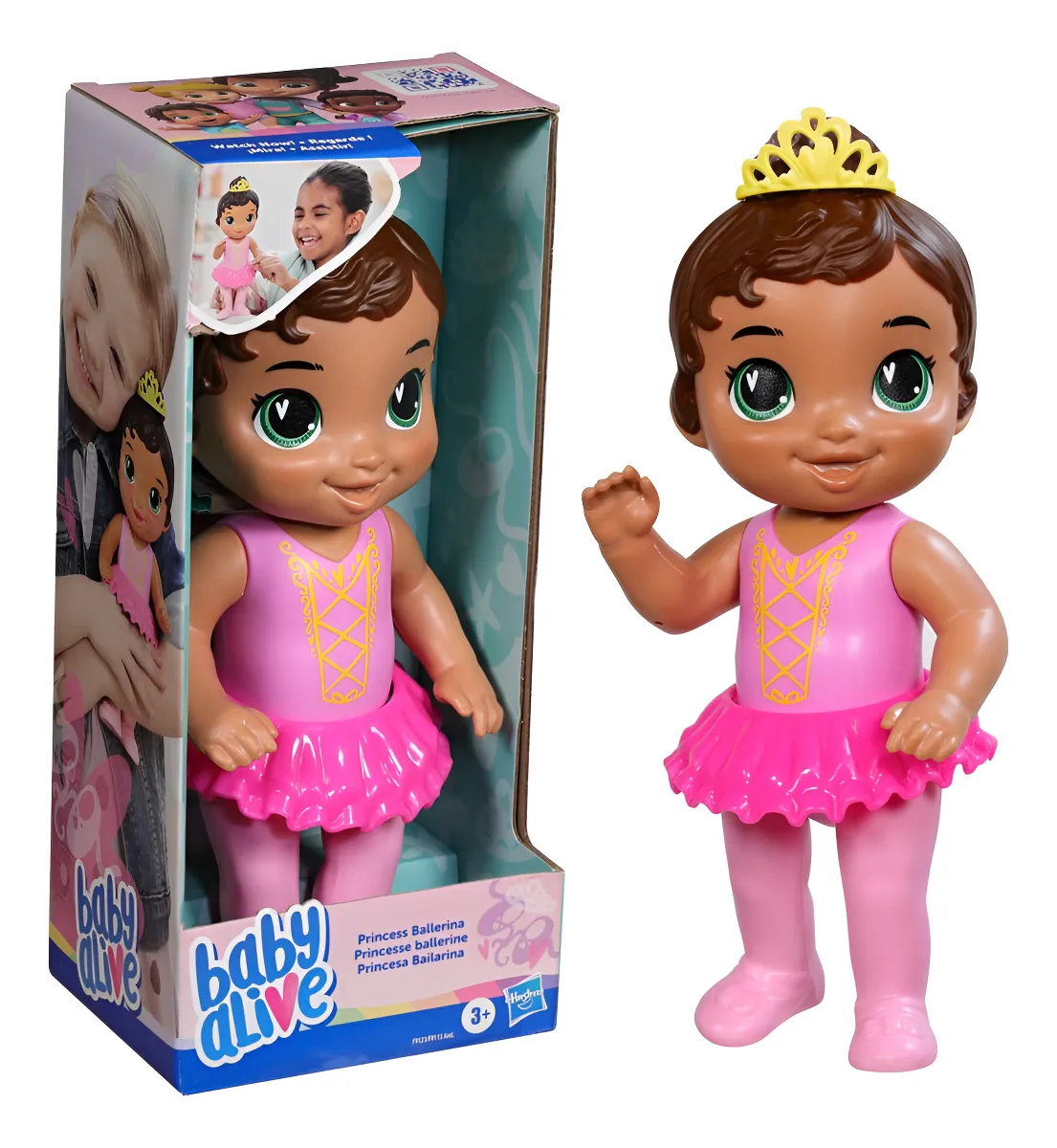 Baby Alive Princesa Bailarina Boneca Bebê De Cabelo Castanho