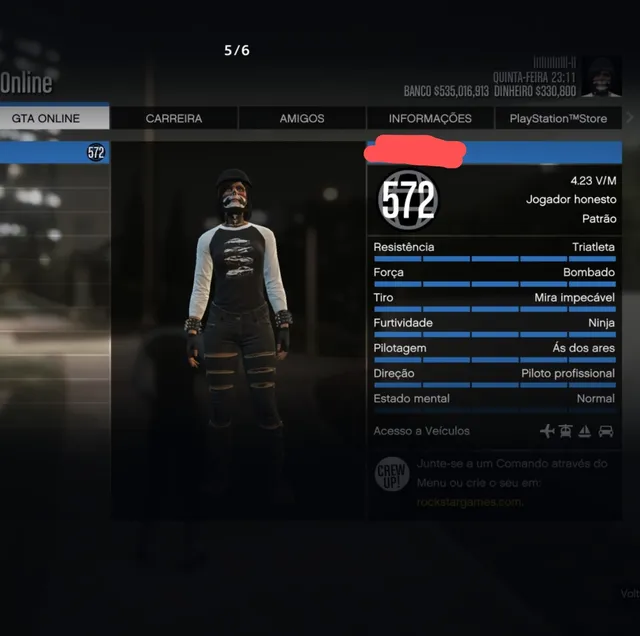 Conta Gta 5 Online Ps4 Leia A Descrição 